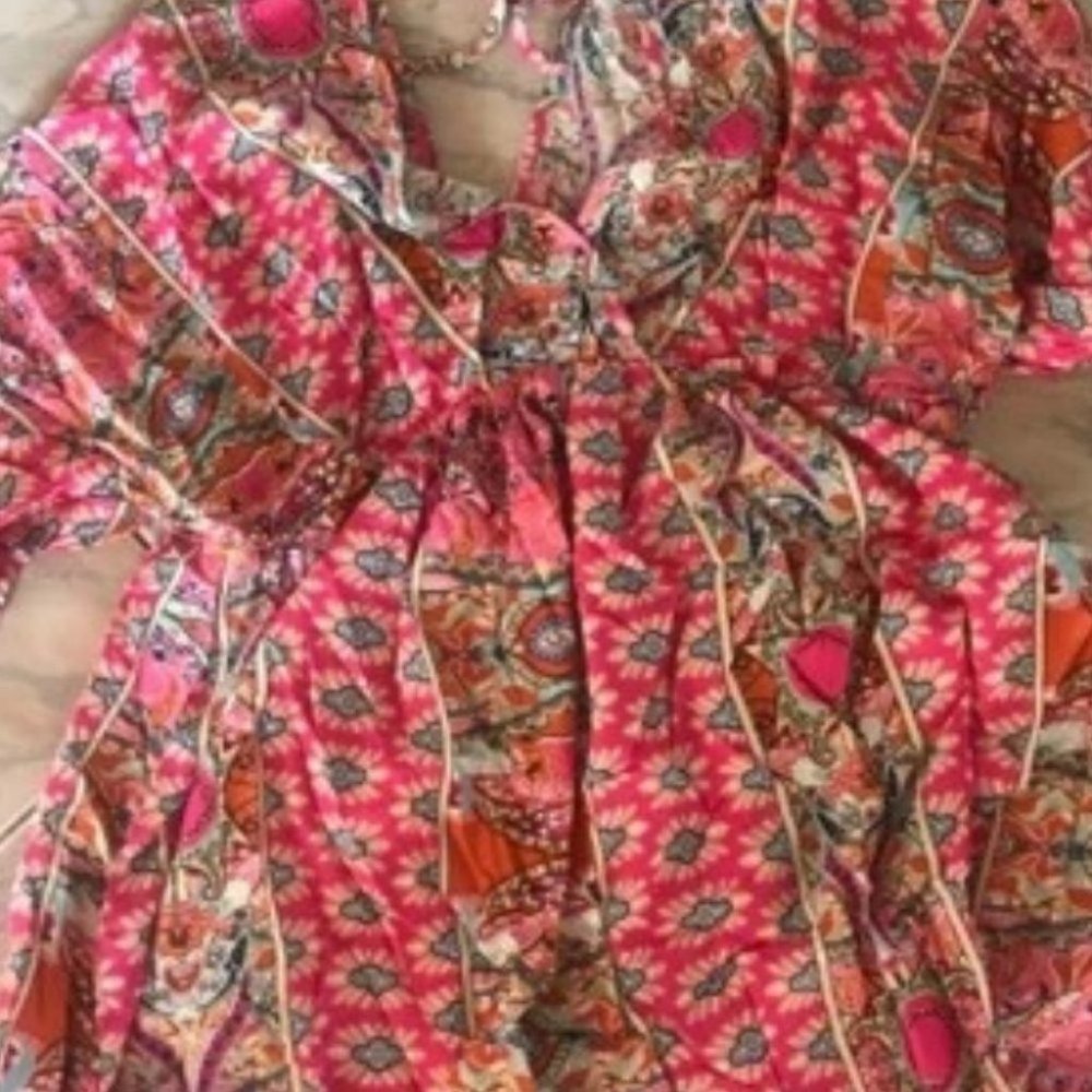 Pink printed Mini Dress - Picture 10 of 10